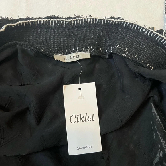 By ESQ One Size Sheer Black Kimono Coat Throw Robe Beach Bohemian - Picture 6 of 11